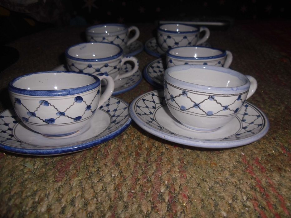 set 6 cesti  ceramice pictate