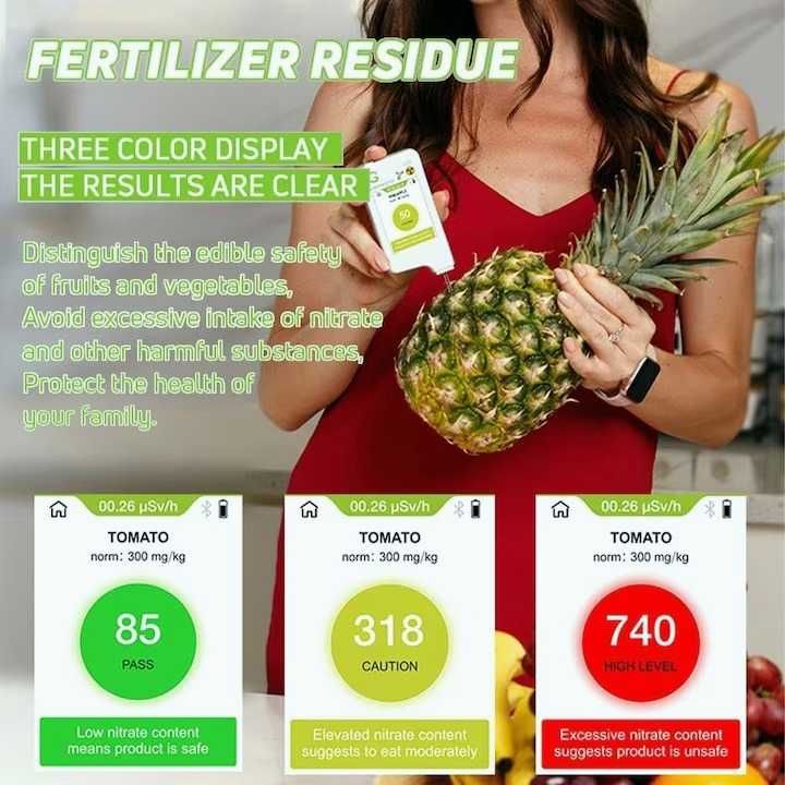 Уред за измерване на нитрати в храната и твърдост на водата Greentest