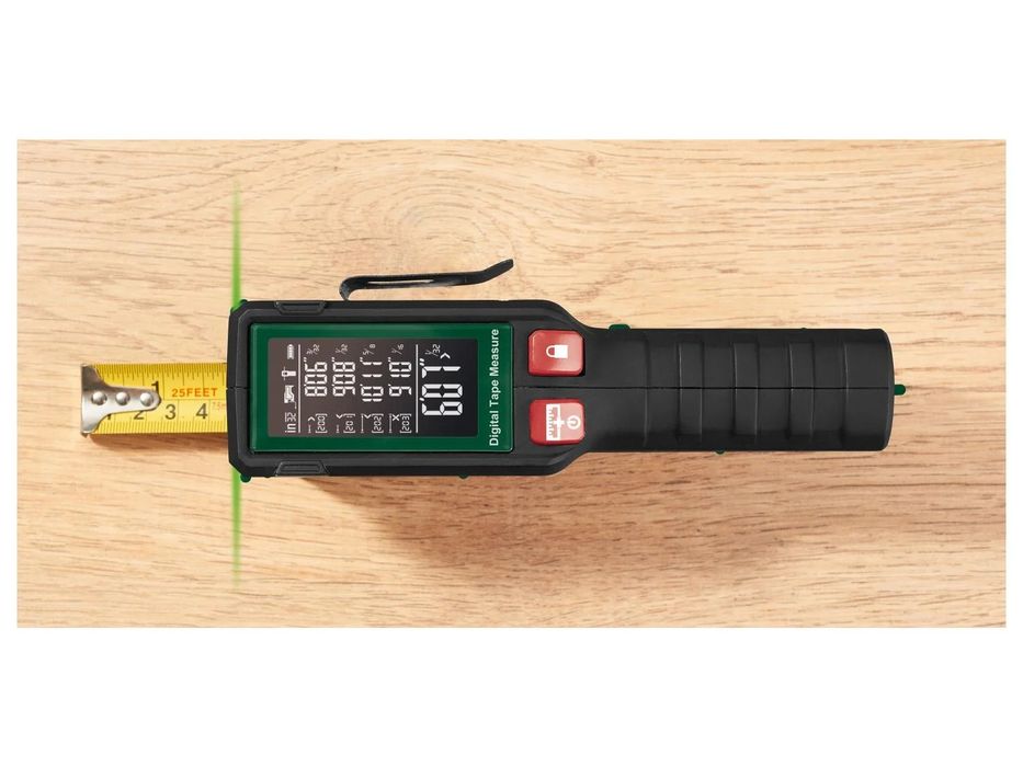 Ruleta digitala profesionala cu laser masurare PARKSIDE automata acu