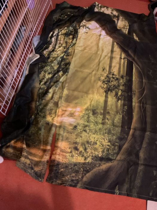 Draperie verde cu natura