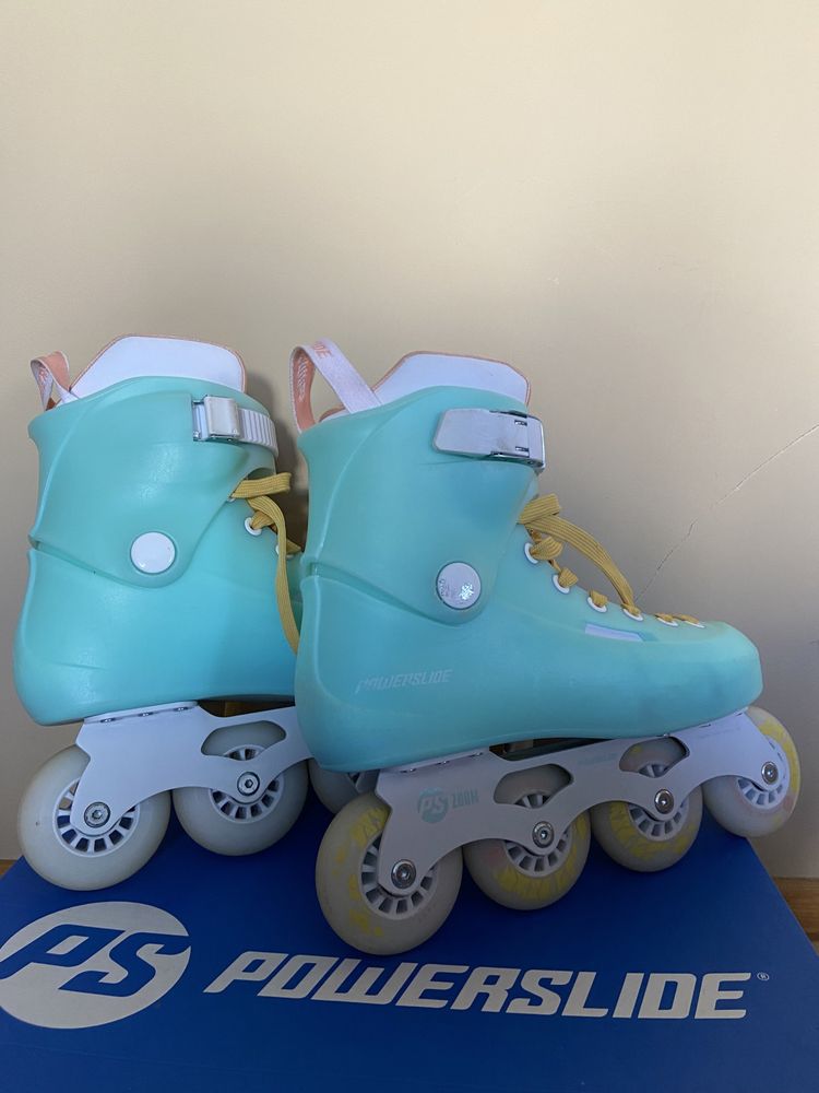 Ролери Powerslide Zoom Babyblue 80