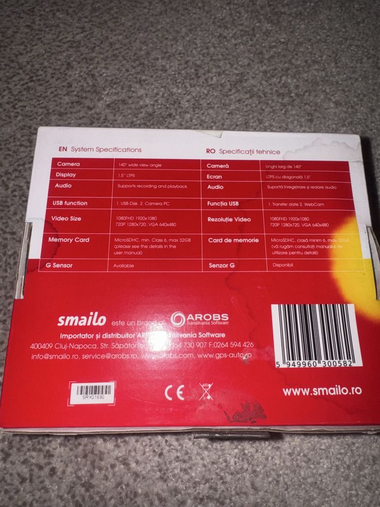 Camera de bord Smailo RideX