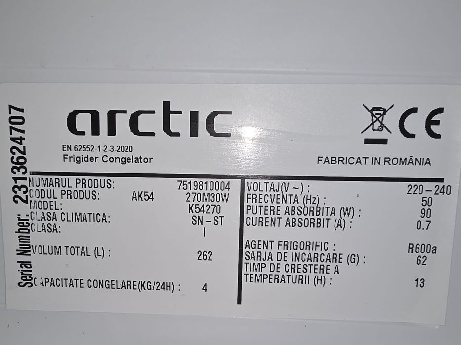 Frigider Arctic K54270