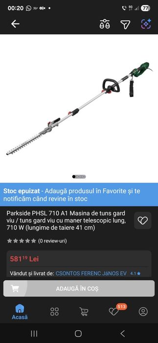 Trimmer Parkside masina de tuns gard