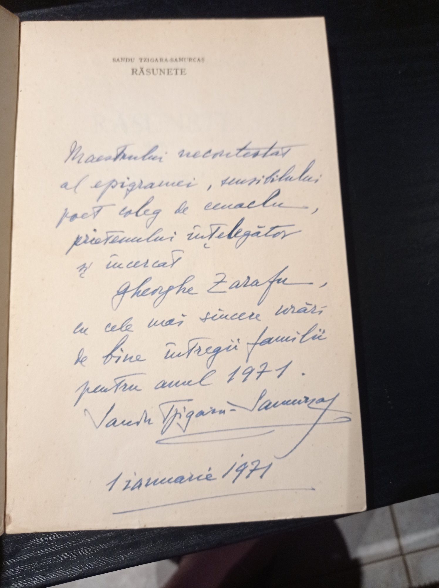 Lot 3 cărți cu autograf ( Ion Hobana, Tudor Opriș, Tzigara- Samurcaș)