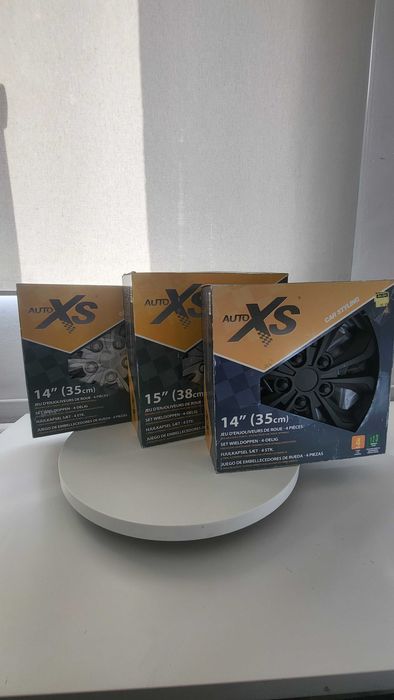Capace Auto XS 14” și 15”, set 4 bucăți, noi în cutie