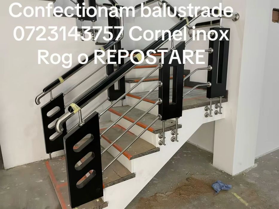 balustrade inox inox lemn