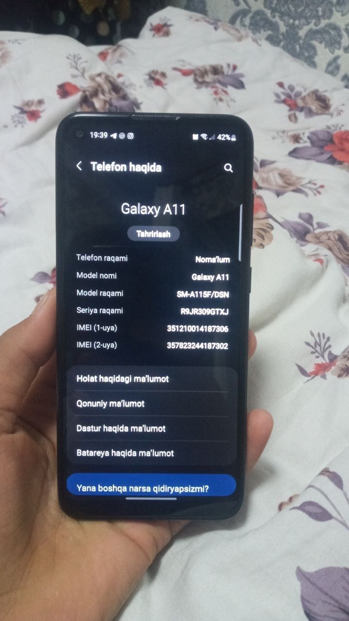 Samsung Galaxiy A11 32 2 gb