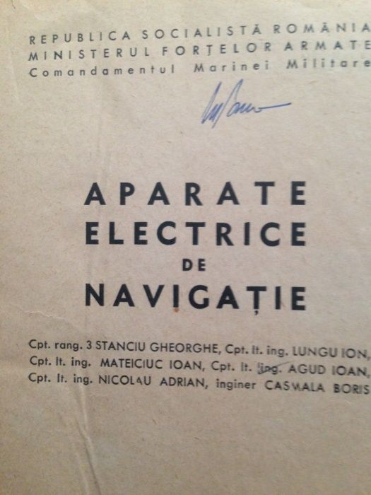 Aparate electrice de navigație