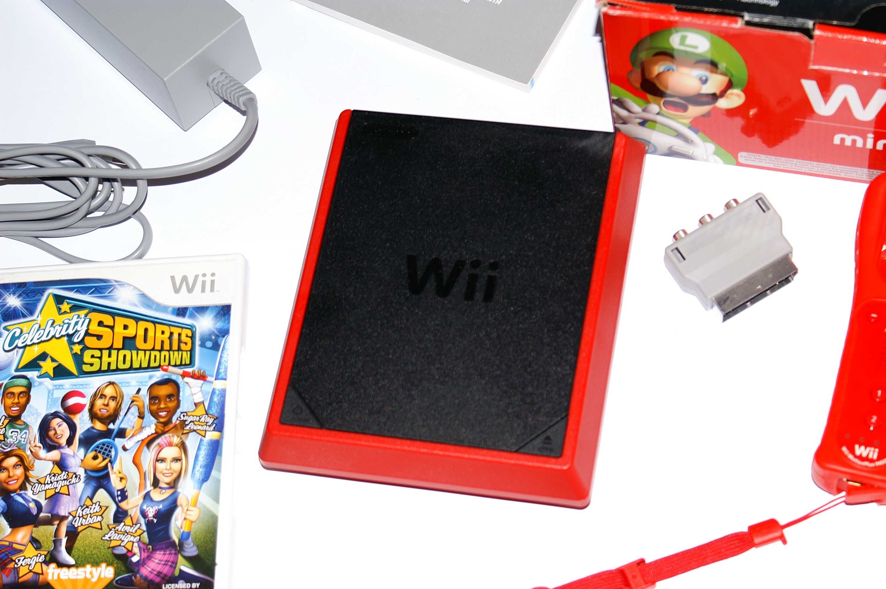 Nintendo Wii Mini пълен комплект Нинтендо мини + подарък игра