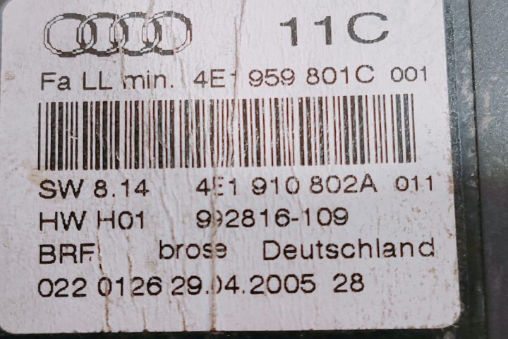 Motoras macara stanga fata 4E1959801C Audi A8 D3/4E