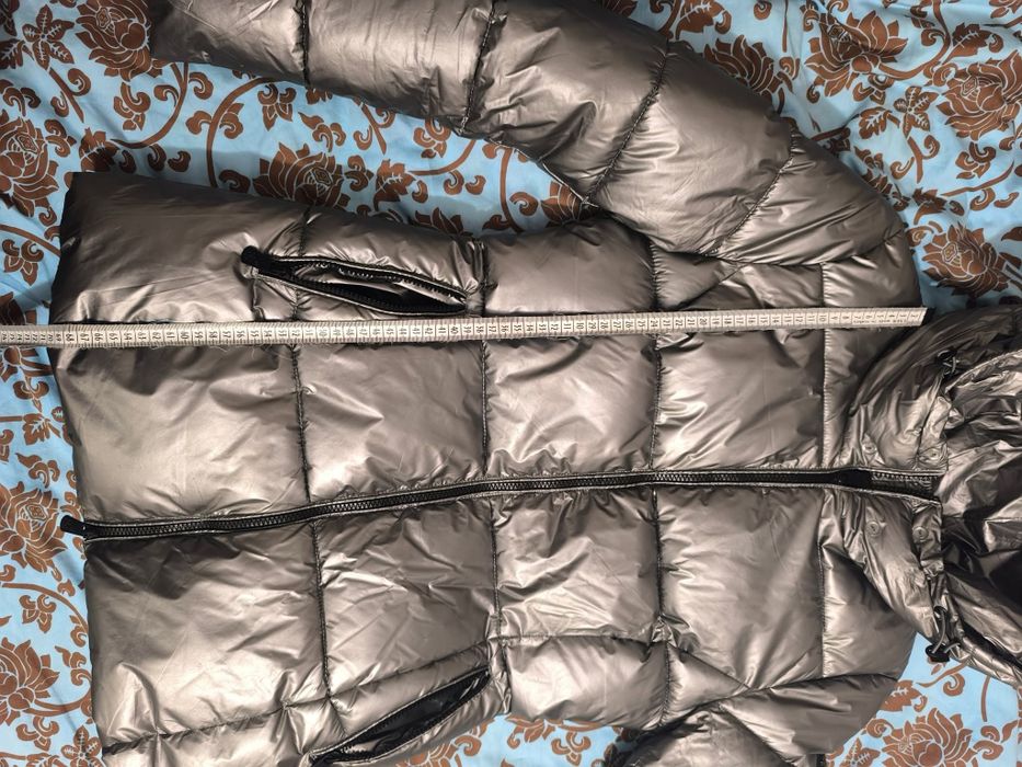 Сребърно зимно дамско яке