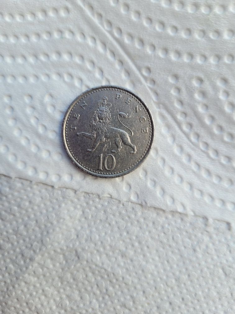 Vând moneda,,Ten pence" din anul 1992