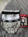 DKNY set 3 chiloti barbatesti alb-gri-negru marimea M noi originali