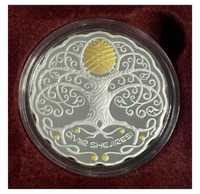 Серебряная монета ÓMIR SHEJIRESI (древо жизни)