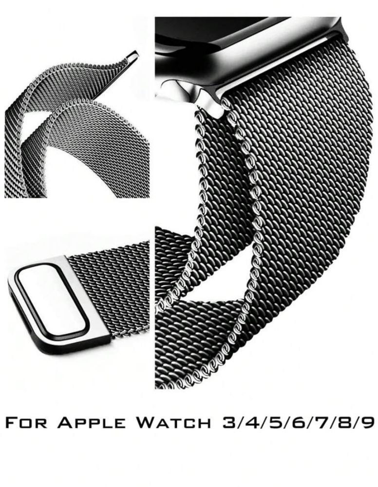 Висококачествен 360 протектор и метална кайшка за apple watch