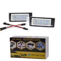 Set Lampi led numar dedicate Dacia Logan 2 mk2 II Alb Rece