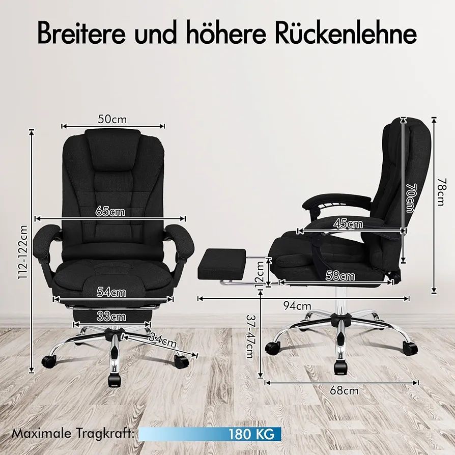 Scaun birou office ALFORDSON 180 kg