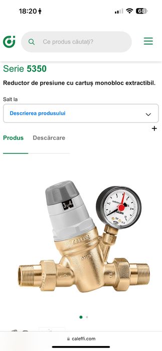 Regulator  de presiune CALEFFI
