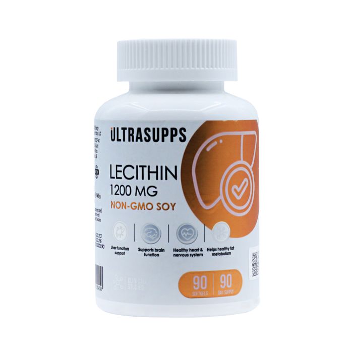 Лецитин Ultrasupps Ultra energy 1200 мг 90 капсул