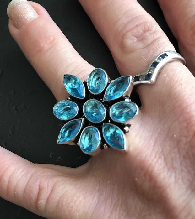 Inel Argint 925 cu Pietre Semipretioase Topaz