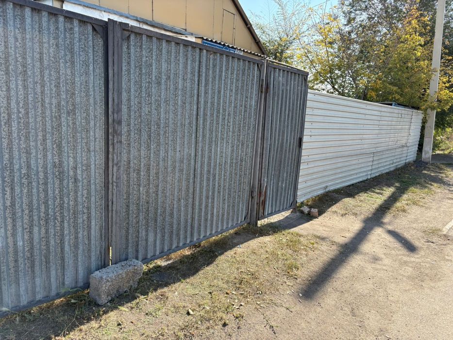 Продам ворота с калиткой бу в хорошем состоянии
