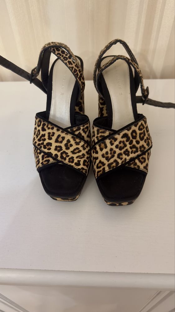 Sandale Zara leopard print – mărimea 39