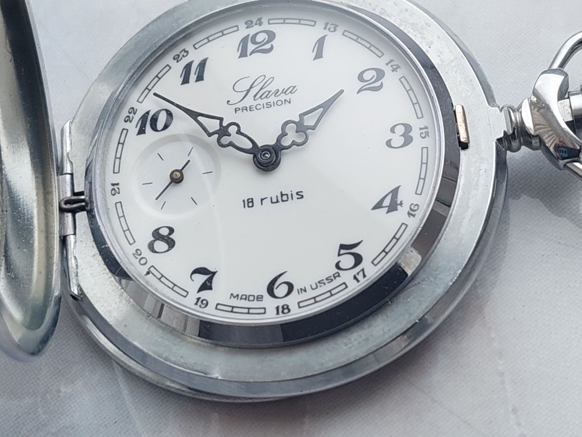 Ceas de buzunar Slava USSR functional, colectie