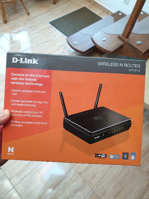 Router Wireless N 300Mbps D-Link DIR-615 cu 4 porturi 10/100 Switch