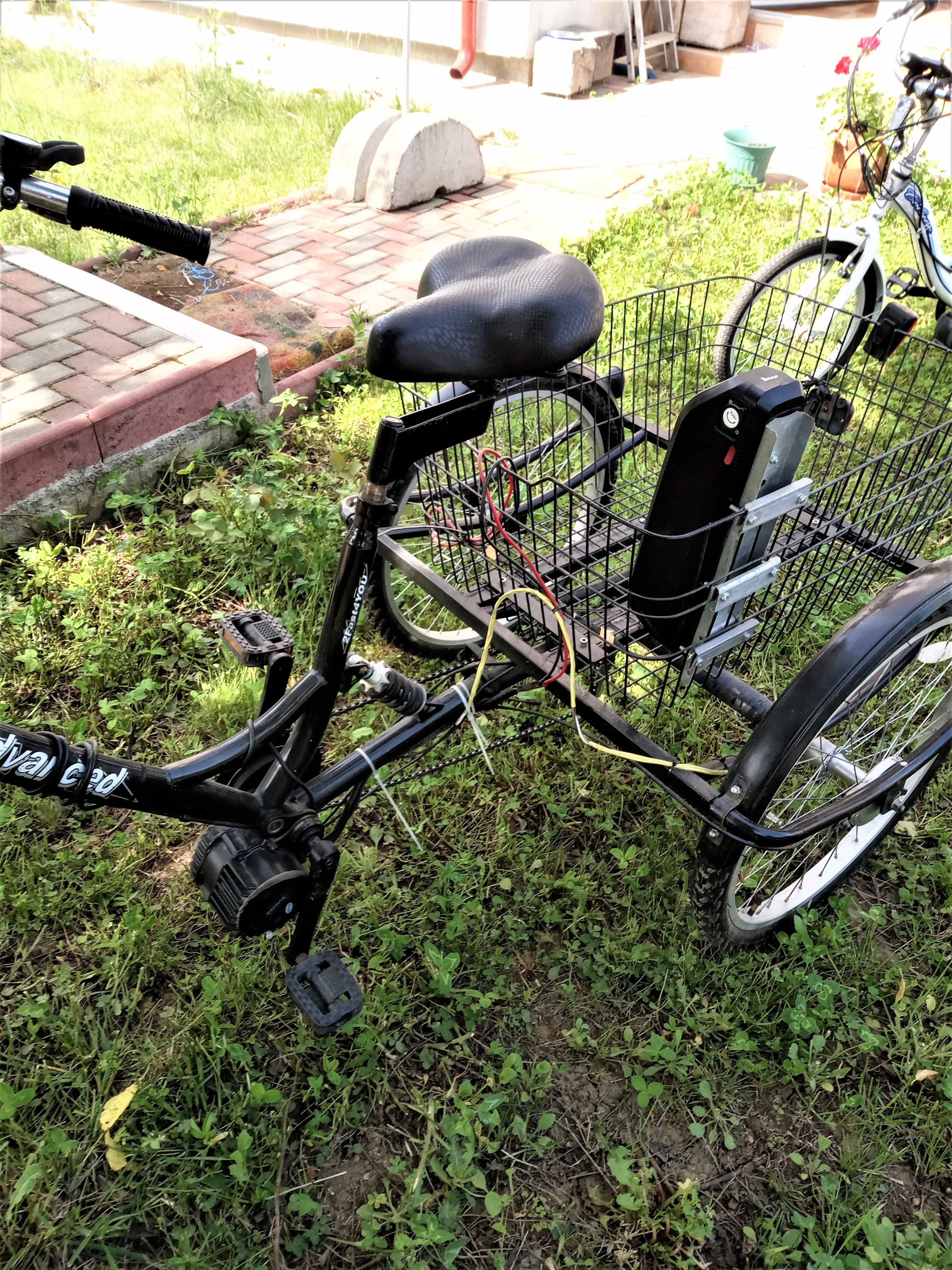 Tricicletă electrica (tricicleta gratis, motorul cu bani)