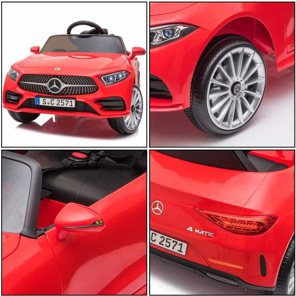 Masinuta electrica 12V cu telecomanda si roti EVA Mercedes CLS350 Red