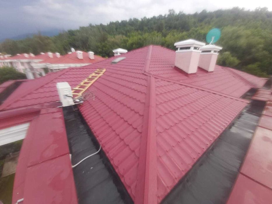 Крыша монтаж жесткой-мягкой кровли