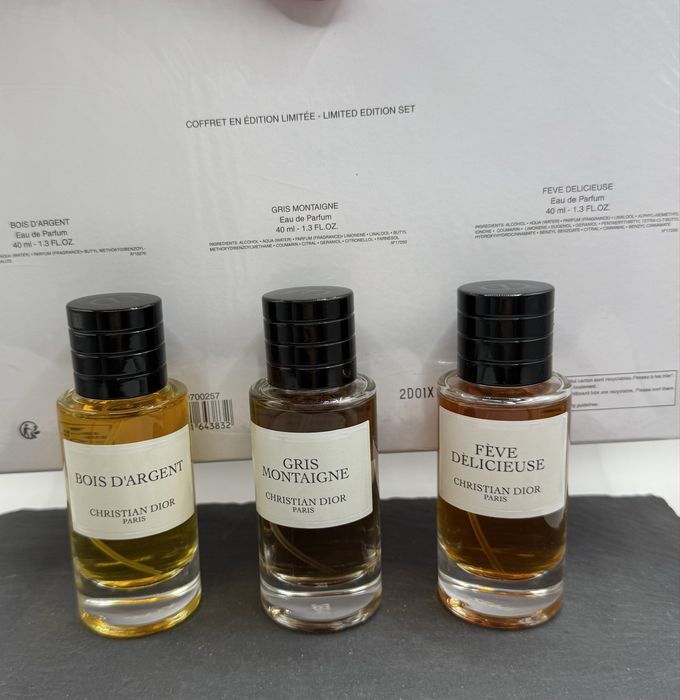 Christian Dior set - Bois d’argent, Gris, Feve Delicieuse sigilat