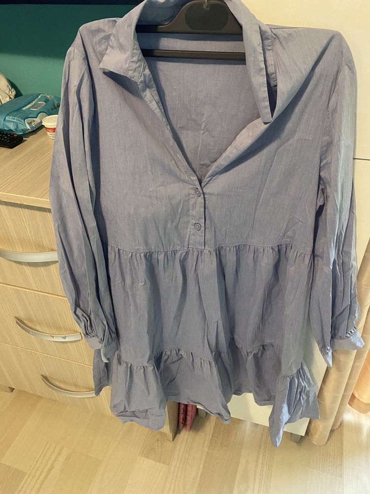 Rochie babydoll tip camasa m-l