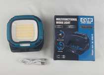 Lanternă LED Magnetică-Reîncărcabilă cu Suport și Power Bank + Cablu
