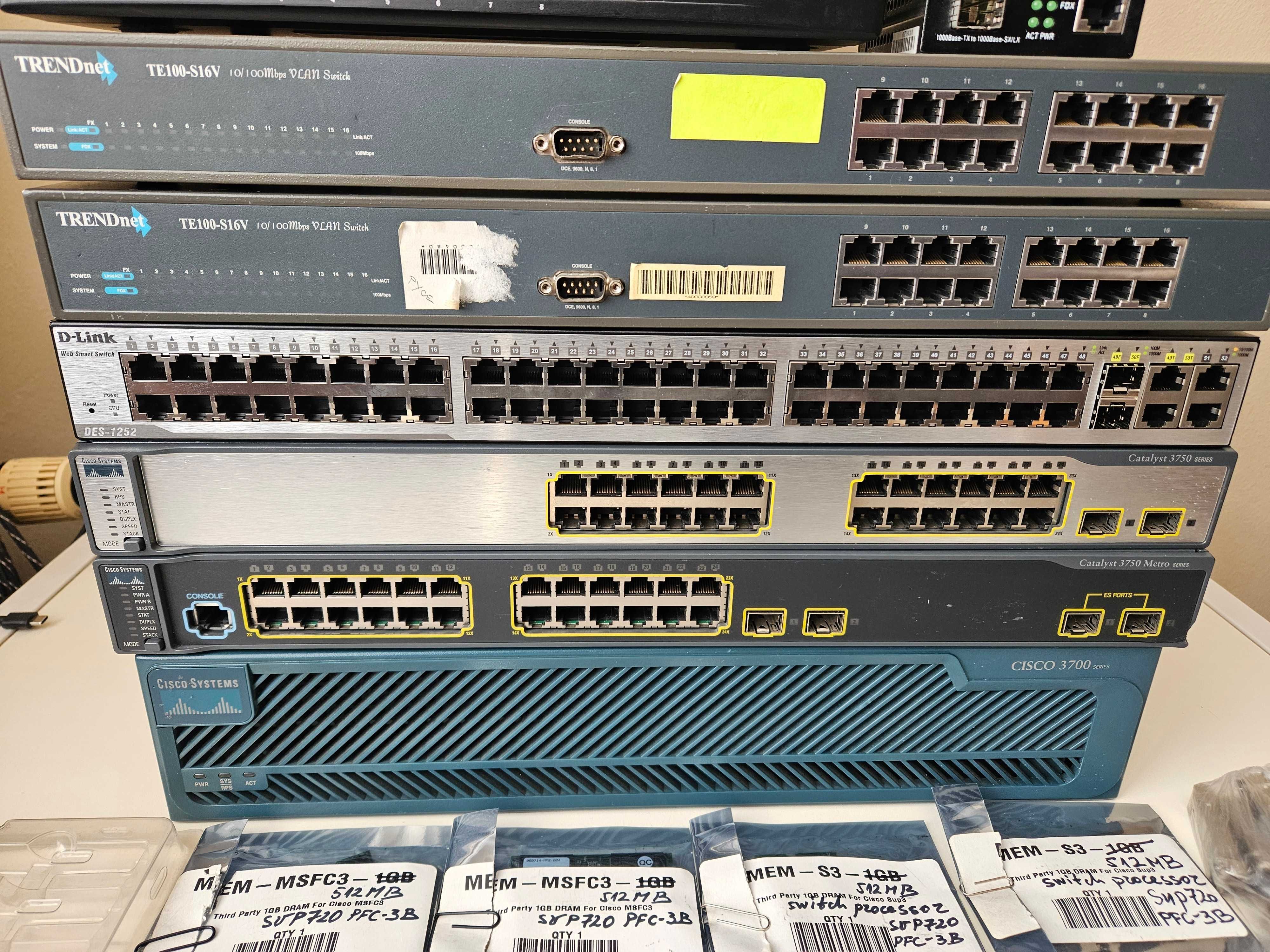 лот ИТ техника Cisco D-Link Patton Linksys TrendNet Router Switch VoIP