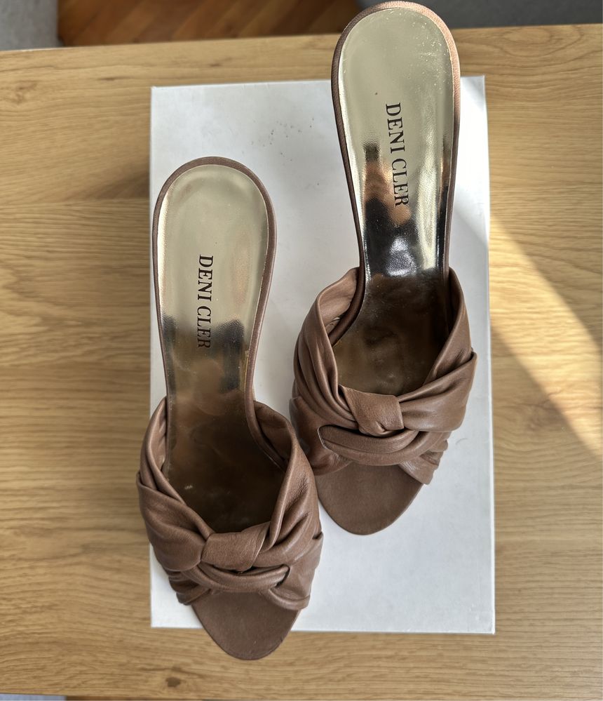 Дамски обувки от естествена кожа Deni Cler