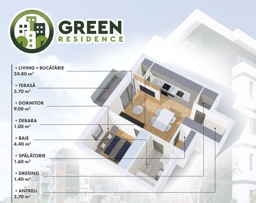 Apartamente cu 2 sau 3 camere, penthouse-uri de vanzare