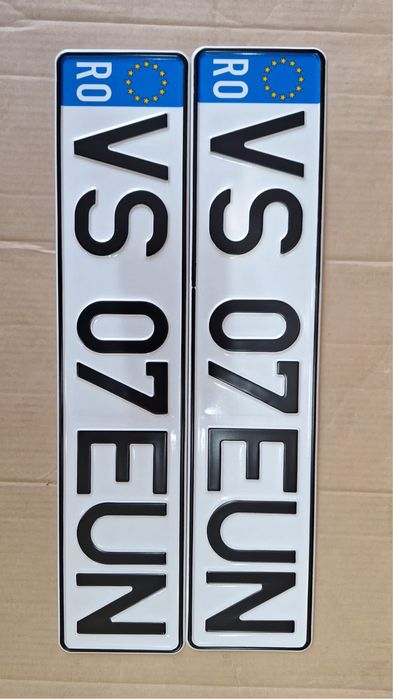 Placute auto ornamentale Romania Internationale