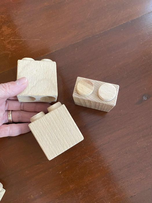 Cuburi lemn montessori