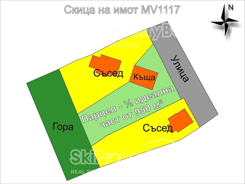 Къща с парцел в село Бели Искър, близо до Боровец!