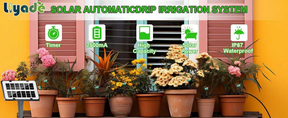 Слънчева Автоматична напоителна система, 12 режима, 15 м маркуч