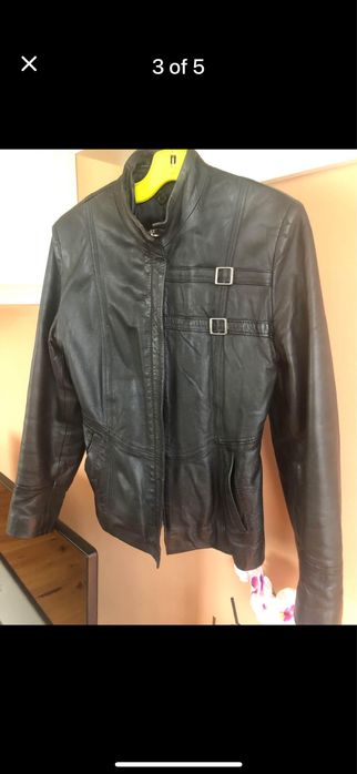 Яке от естествена кожа с подплата от полар