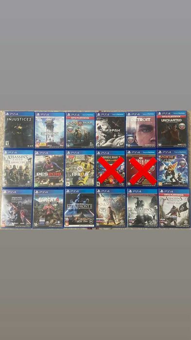18 Лицензионных дисков для PS 4