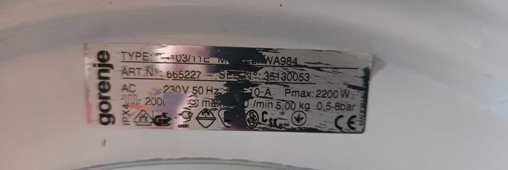 Пералня Gorenje WA984 Electronic
