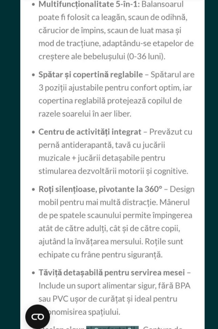 Multifuncțional bebe