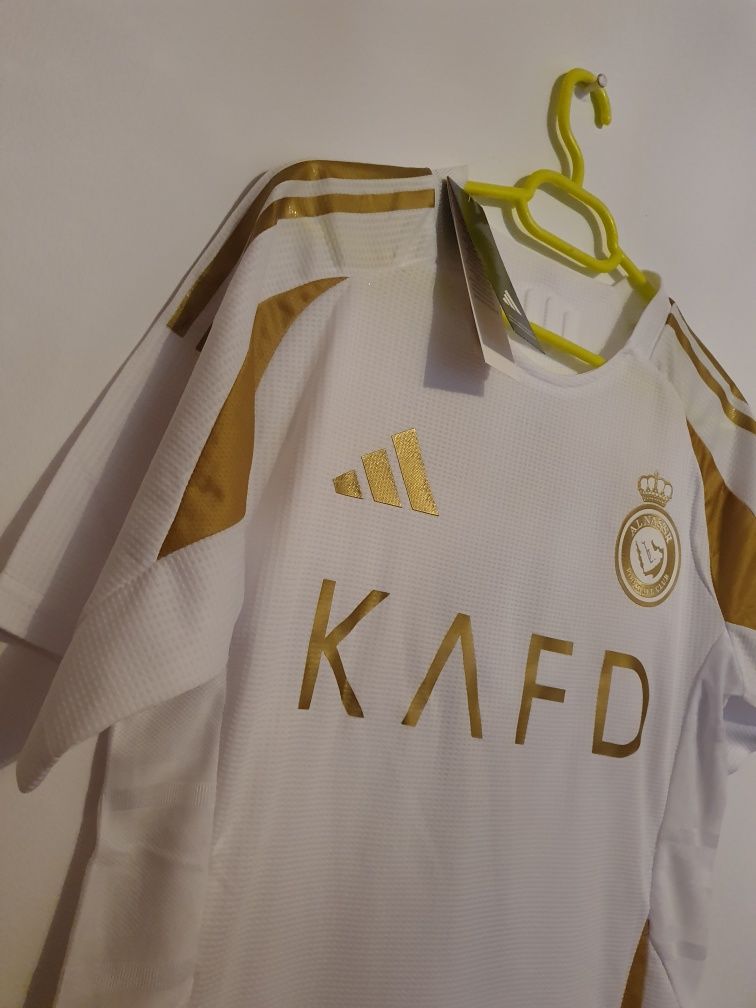 Tricou Al-Nassr 2025, Ronaldo #7, M, NOU cu eticheta,PlayerVersion
