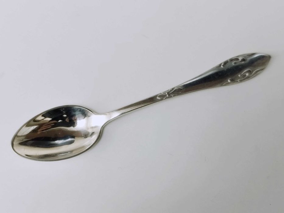 Lingurita Copii argint 830 masiv , Danemarca Christian F Heise