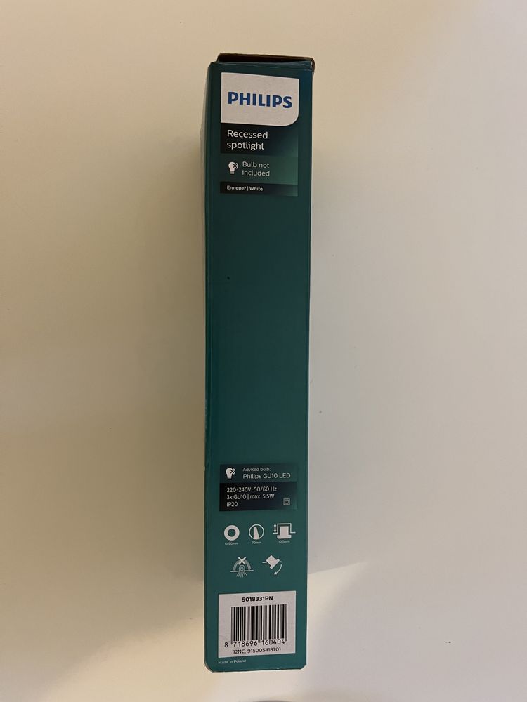 Spot Philips - SET 3x Lampa incastrata 3xGU10/5,5W/230V