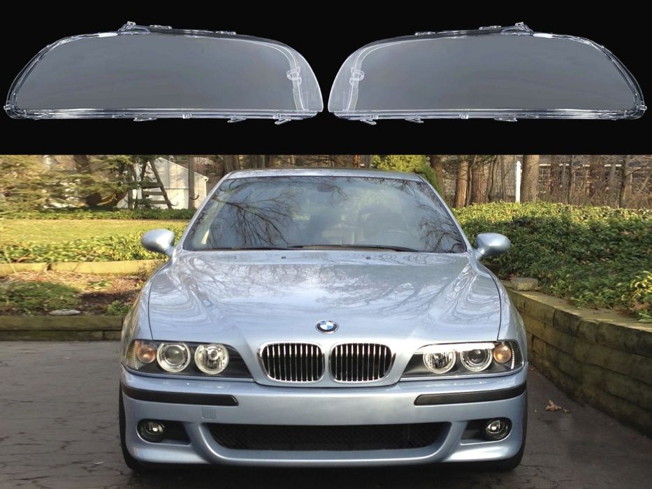 Комплект Стъкла за фарове на BMW 5 E39 Facelift / BMW E60 Facelift